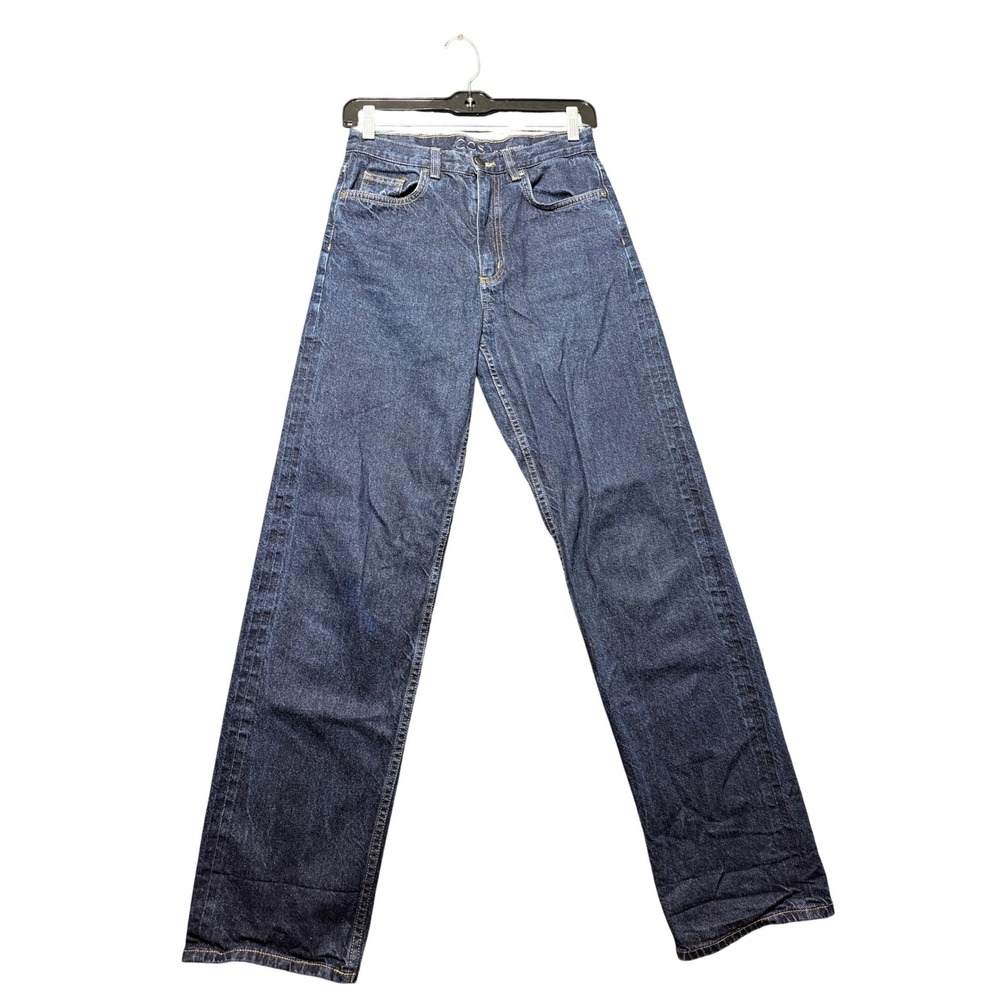 COS Straight Turn-Up Jeans Womens 25 Dark Indigo Excellent Straight Leg Midrise